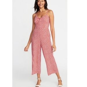 Old Navy | Floral Tie-Front Jumpsuit Red Floral